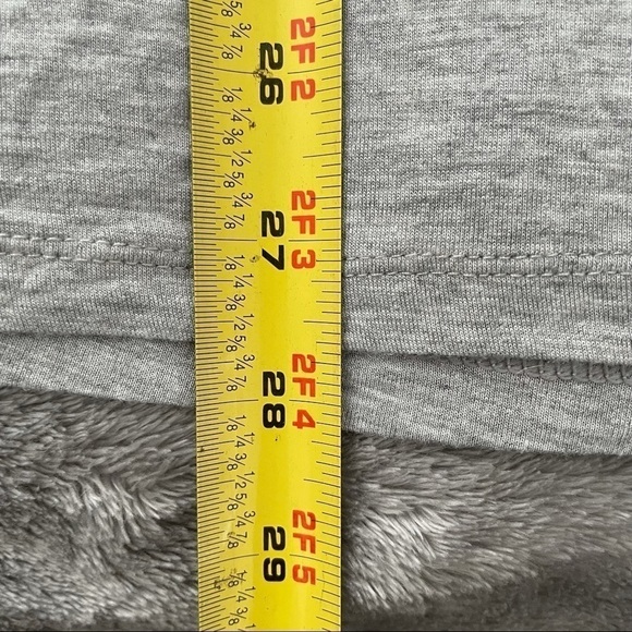 Terra & Sky Grey Ruffled Sleeve Bling Blouse 1X - Picture 6 of 6